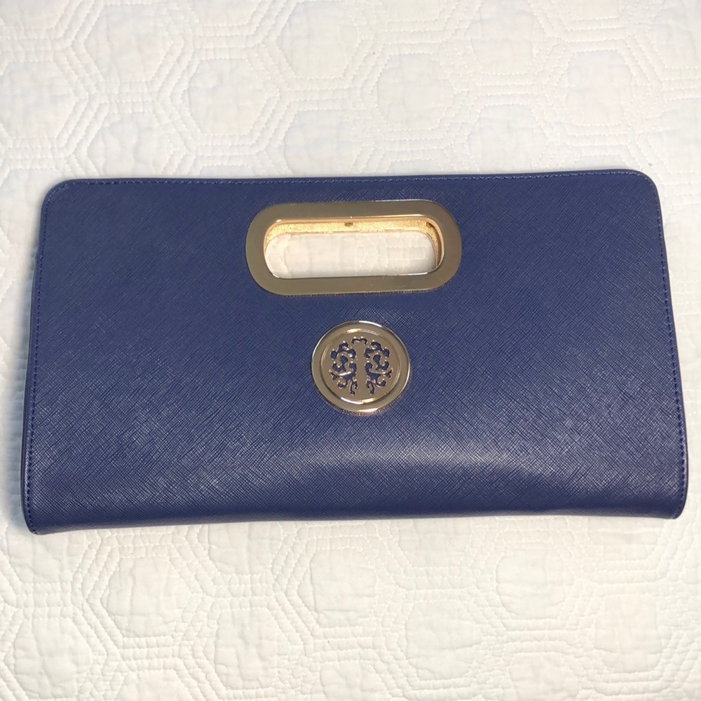 Blue Clutch Handbag